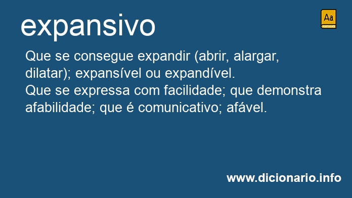 Significado de expansiva