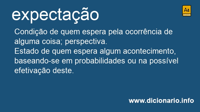 Significado de expectao