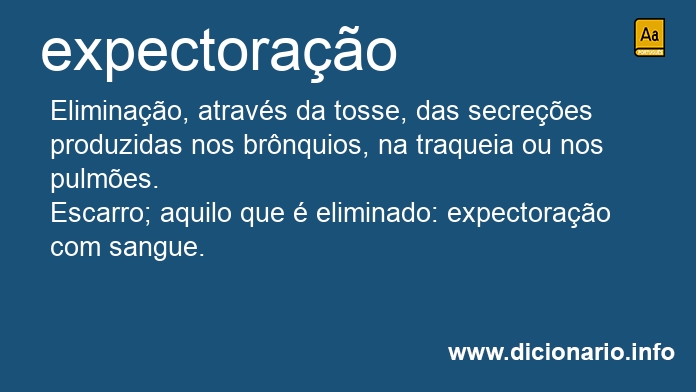 Significado de expectorao