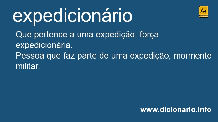 Significado de expedicionrios