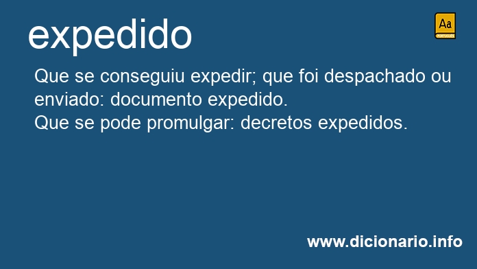 Significado de expedido