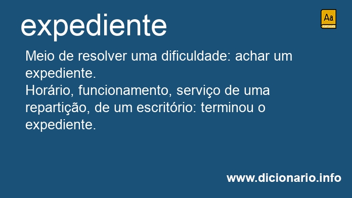 Significado de expediente