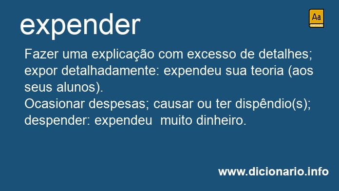 Significado de expendermos