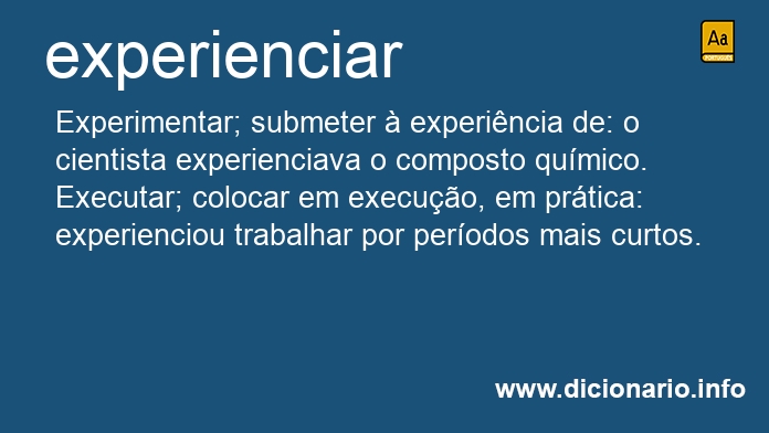 Significado de experienciais