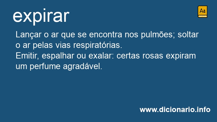 Significado de expirars