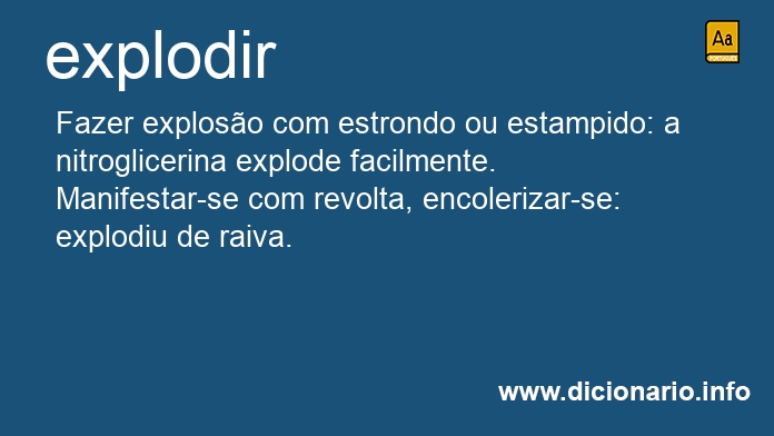 Significado de explodirdes