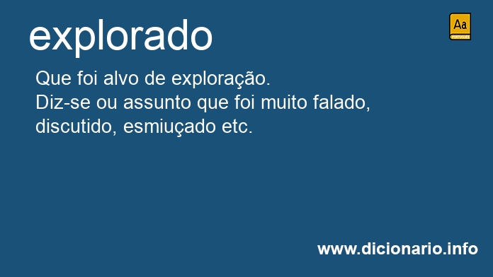Significado de explorada