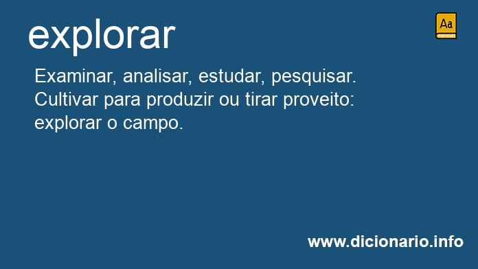 Significado de explorars