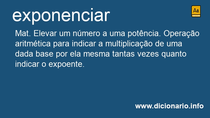 Significado de exponenciado