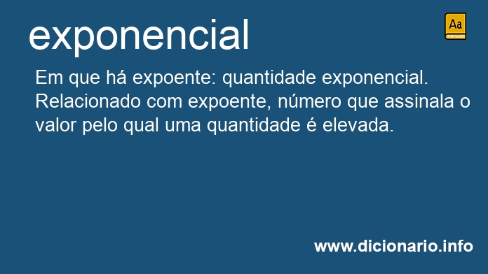 Significado de exponencial