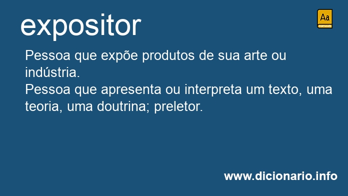 Significado de expositor
