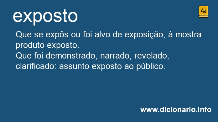 Significado de exposto