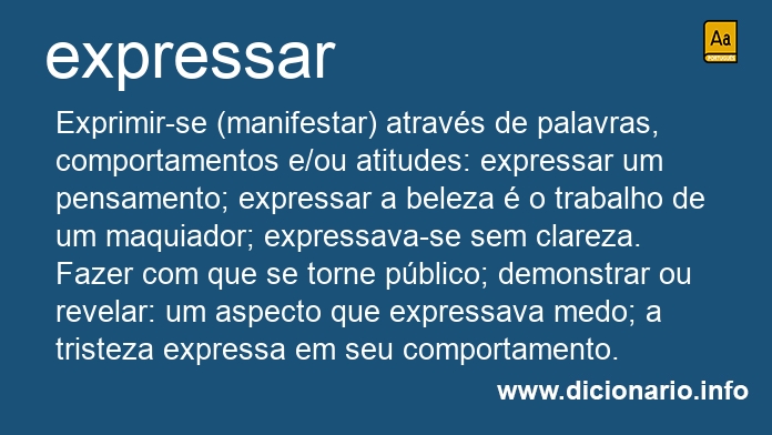 Significado de expressado