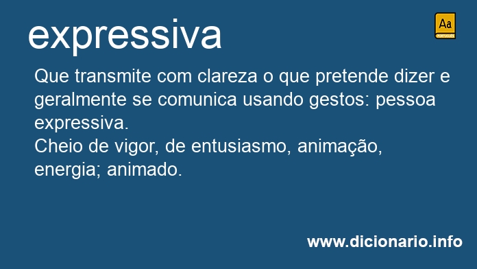 Significado de expressiva