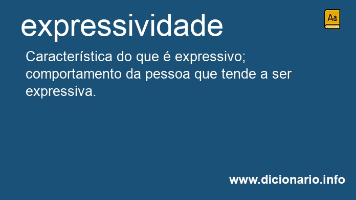 Significado de expressividade