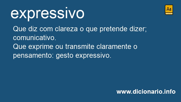 Significado de expressivo