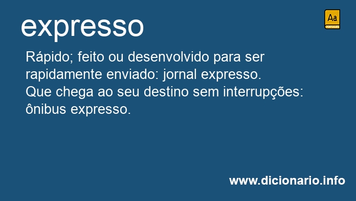 Significado de expressos