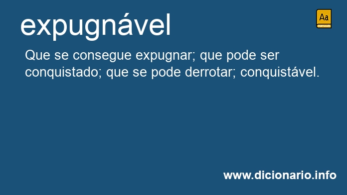 Significado de expugnvel