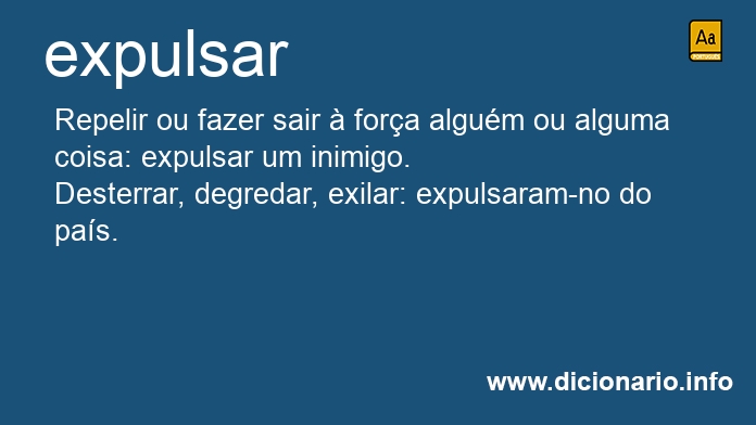 Significado de expulsa