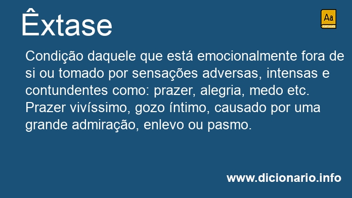 Significado de xtase