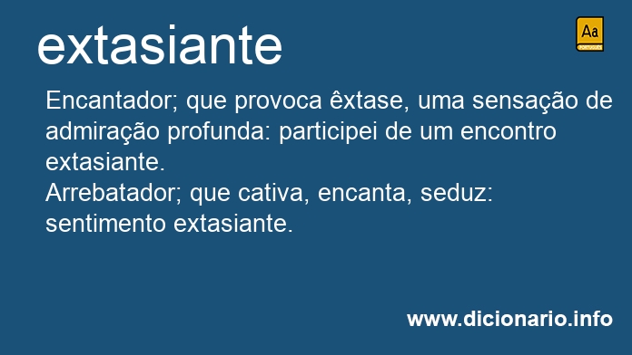 Significado de extasiante