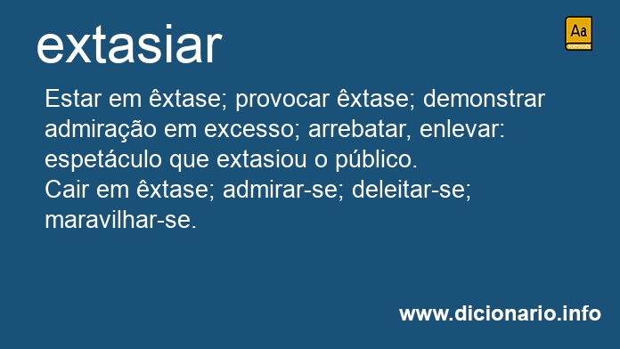 Significado de extasiar