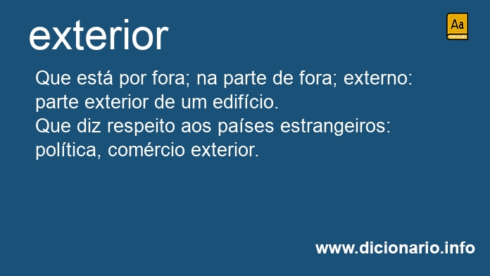 Significado de exterior