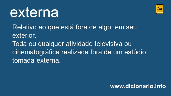 Significado de externa