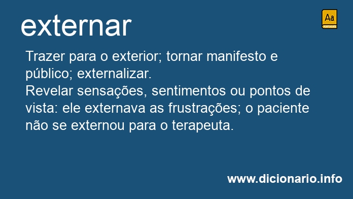 Significado de externai