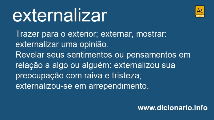 Significado de externalizar
