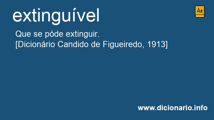 Significado de extinguvel