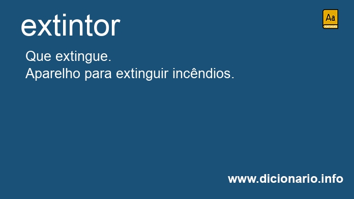 Significado de extintor