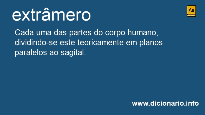 Significado de extr�mero