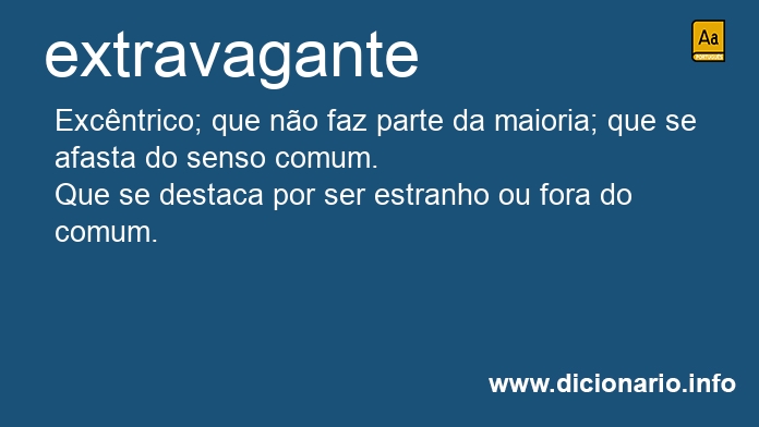 Significado de extravagante