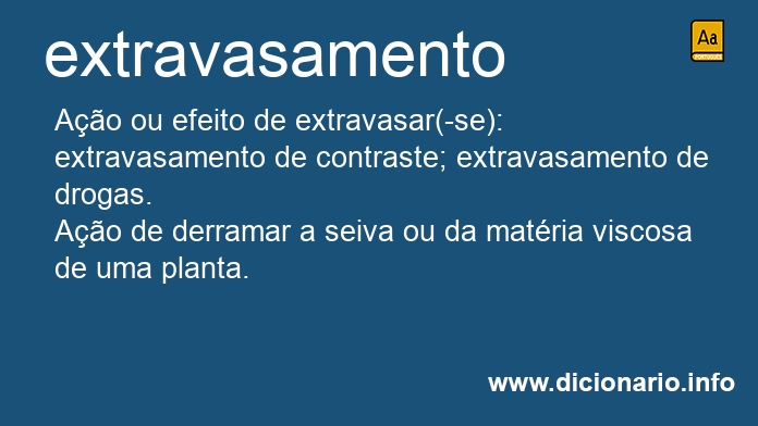 Significado de extravasamentos