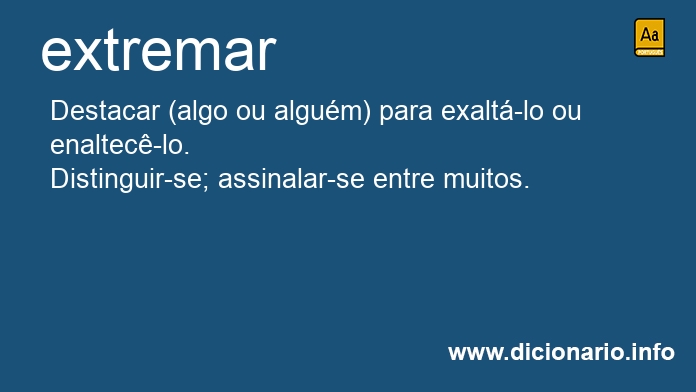 Significado de extremarem