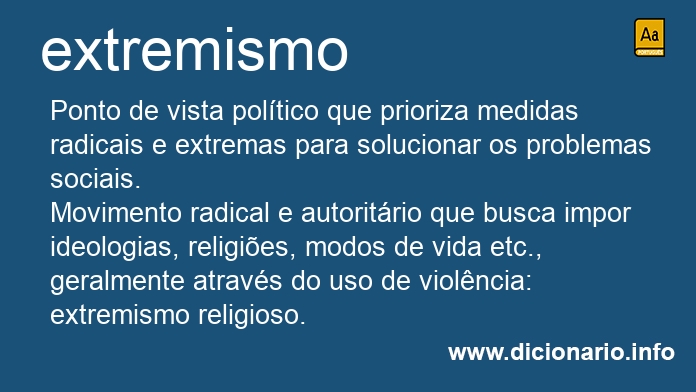 Significado de extremismo