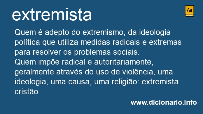 Significado de extremista