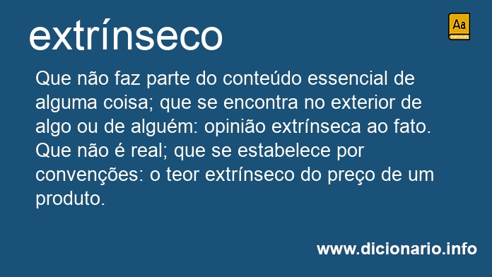 Significado de extrnseco