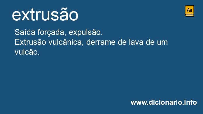 Significado de extruso