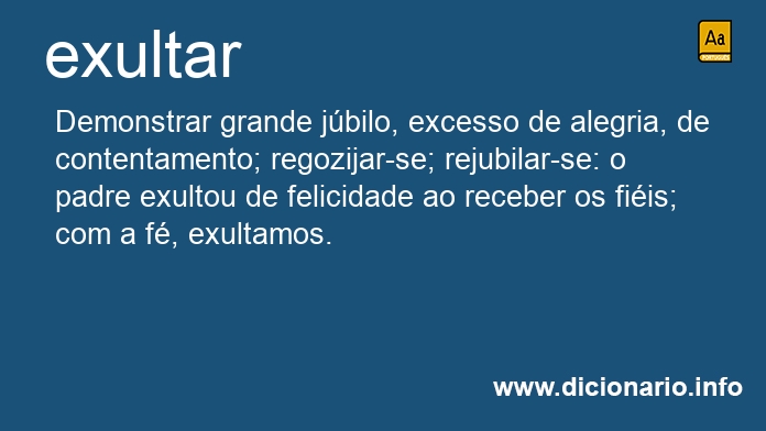 Significado de exultars