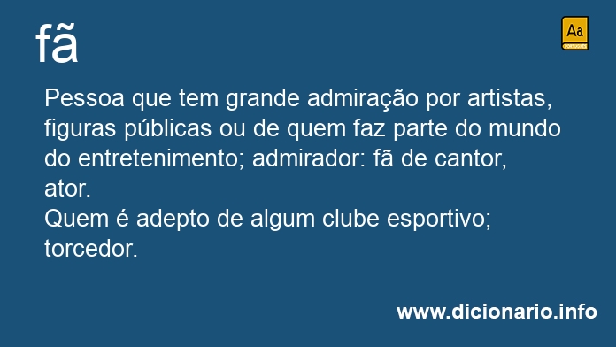 Significado de f