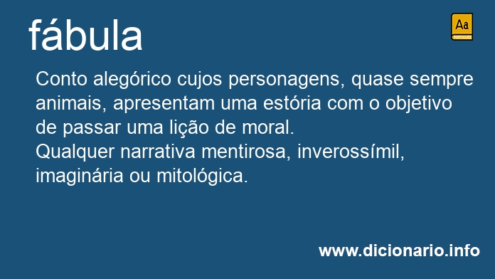 Significado de fbulas