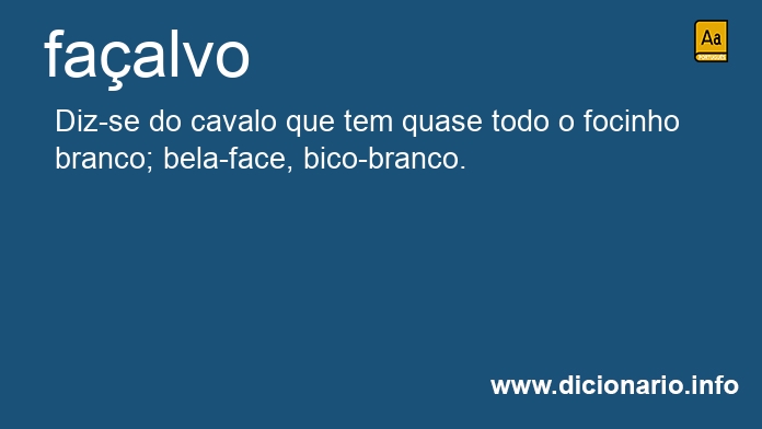 Significado de faalvo