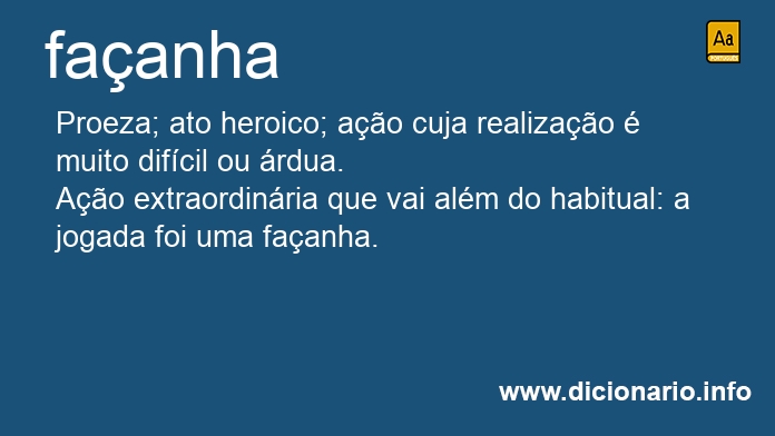 Significado de faanha