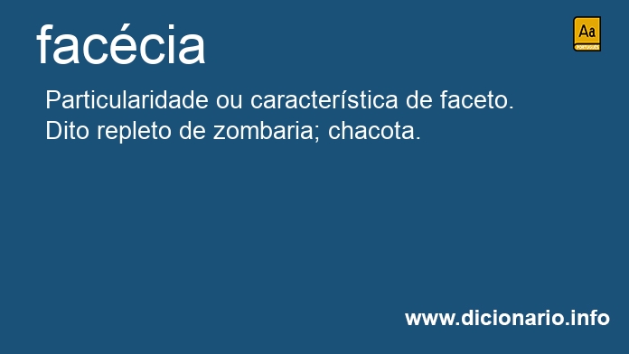 Significado de faccia