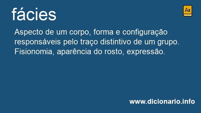 Significado de fcies