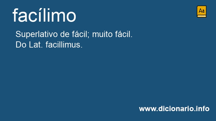 Significado de faclimo