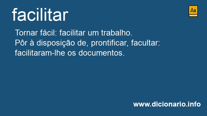 Significado de facilita