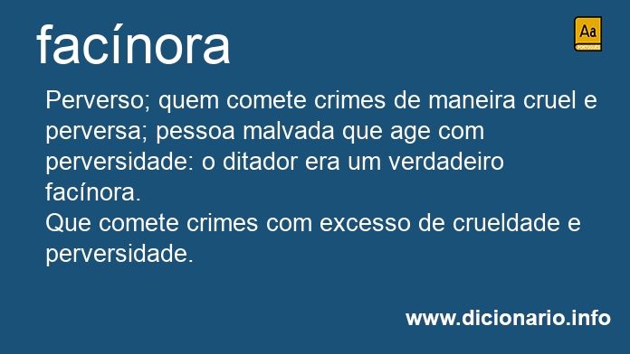 Significado de facnora